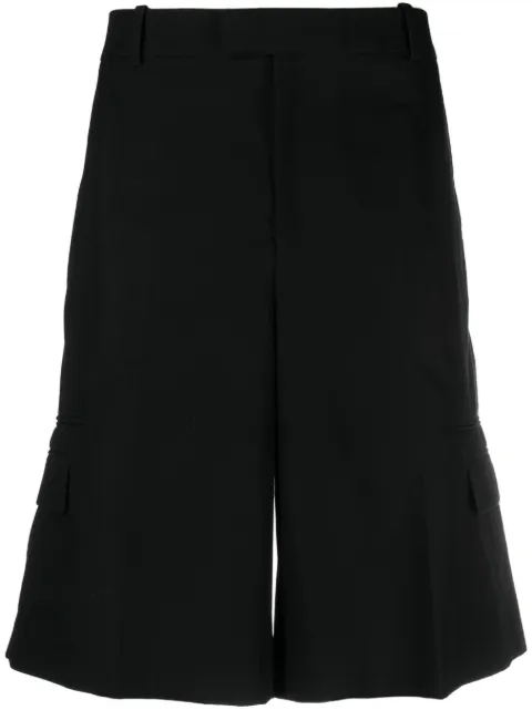 Alexander McQueen tailored cotton shorts Black 745544QVS03