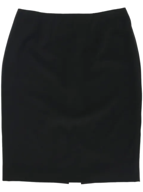 Jean Paul Gaultier Pre-Owned 1990s wool pencil skirt Black JPGA250FR
