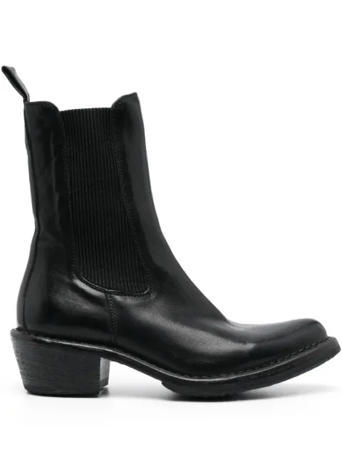 Moma pointed-toe ankle leather boots Black 75301CCU