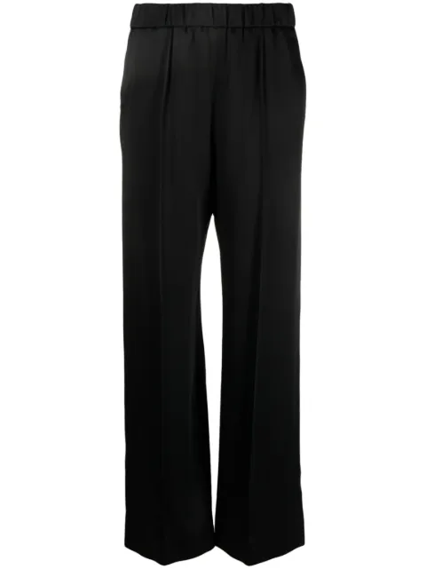 Jil Sander satin-finish wide-leg trousers Black J02KA0180J76018