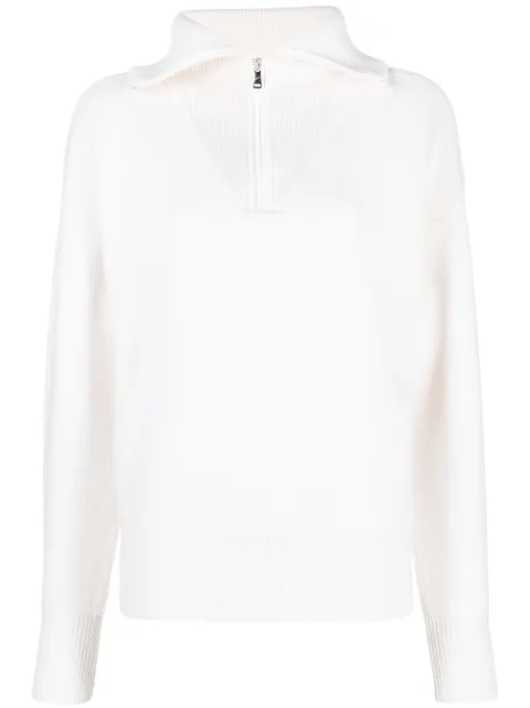 Coperni wool-blend half-zip jumper White COPML41615