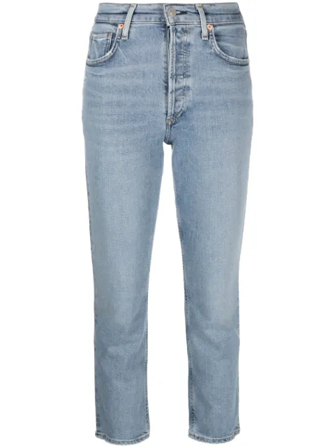Citizens of Humanity Charlotte cropped straight-leg jeans Blue 17621386