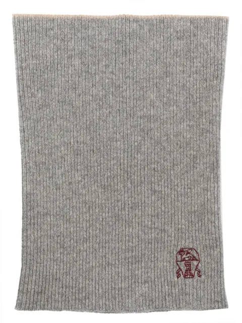 Brunello Cucinelli embroidered cashmere neck warmer Grey M22K90703CXO02