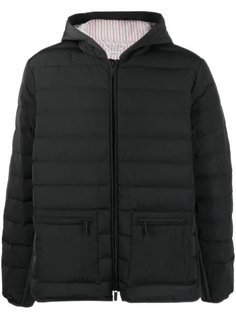 Thom Browne 4-Bar stripe padded jacket Grey MJD105X07259