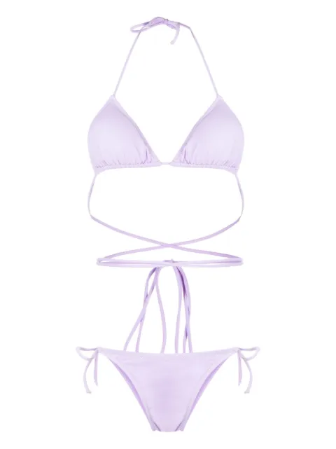 Reina Olga Miami lurex bikini set Purple MIAMISETSOLID