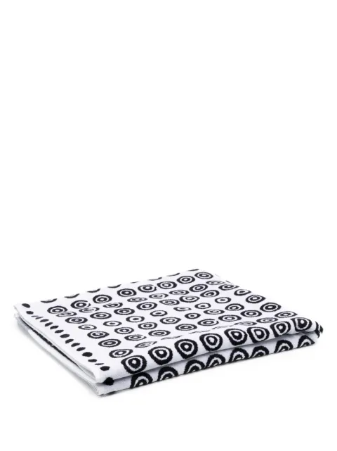 Sundek x 10 CORSO COMO graphic-print beach towel Black T3S250AM438ATC10XC