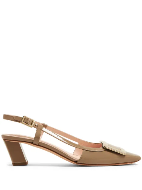 Roger Vivier Belle Vivier slingback leather pumps Neutrals RVW00625600D1P