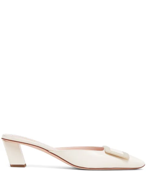 Roger Vivier Belle Vivier 45mm square-toe mules Neutrals RVW00629000D1P