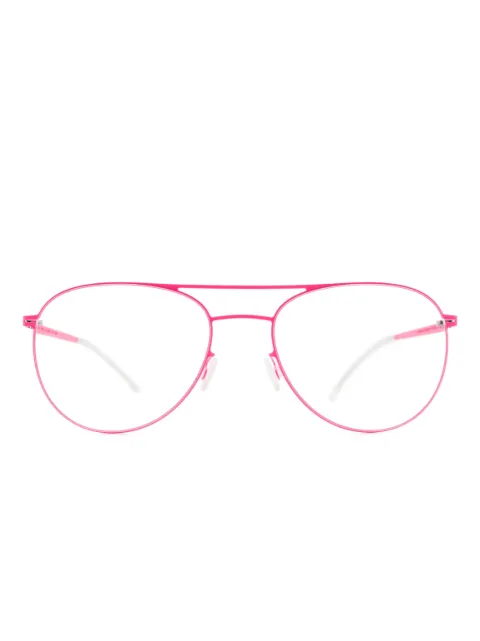 Mykita Niken pilot-frame metal glasses Pink NIKEN