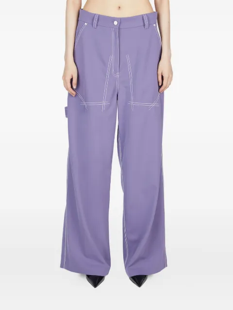 Stella McCartney straight-leg trousers Purple 6401233CU704