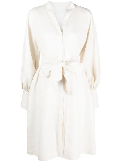 Eleventy belted linen dress Neutrals G80ABIG06TES0G130