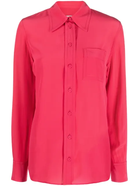 Lanvin button-down silk shirt Pink RWSI00095735A23