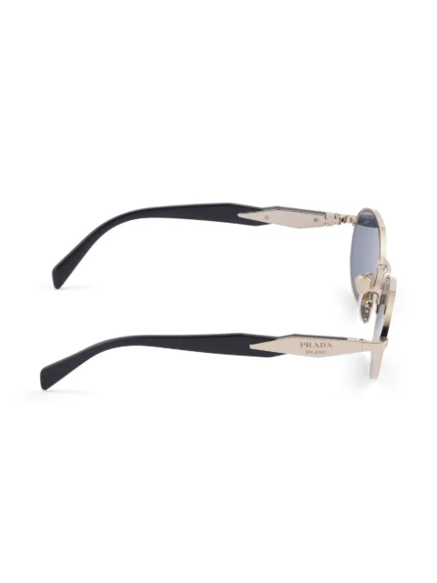 Prada oval-frame sunglasses Silver SPR65ZC55EZVN