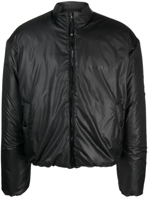 44 LABEL GROUP logo-print bomber jacket Black B0030343