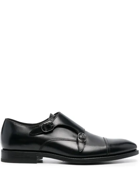 Henderson Baracco side-buckle leather monk shoes Black 522012