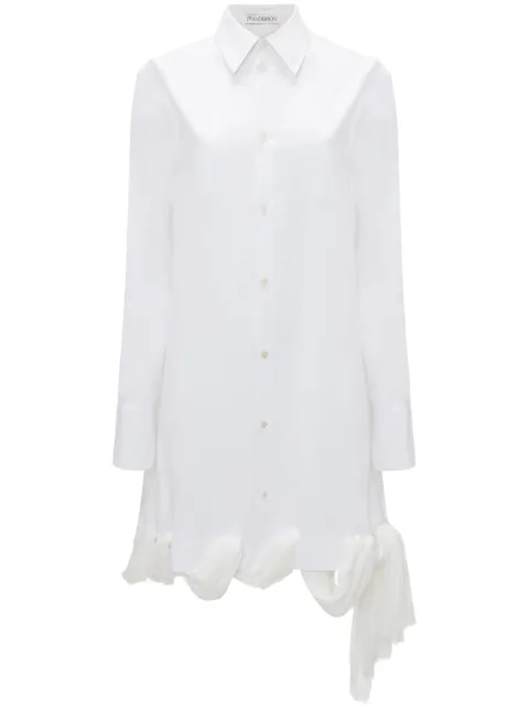 JW Anderson loop-hem shirt dress White DR0406PG1432001