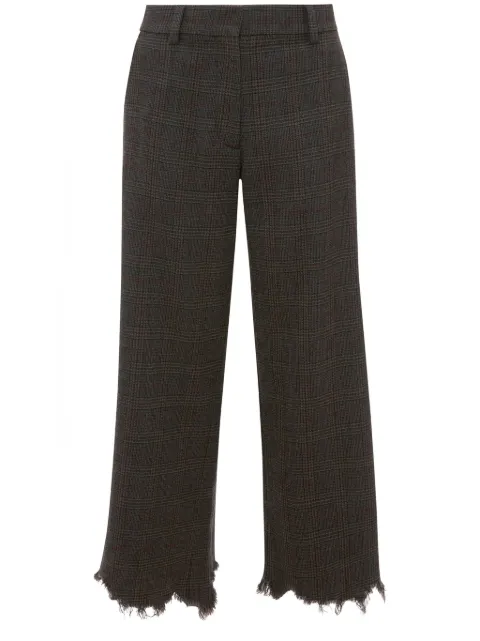 JW Anderson distressed-effect straight-leg trousers Grey TR0306PG1376929
