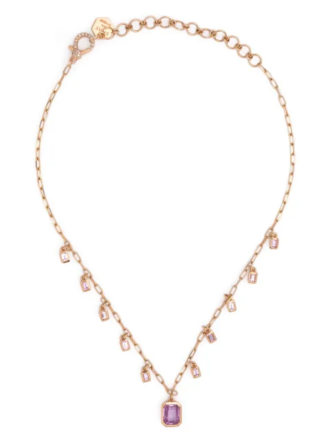 SHAY 18CT rose gold pink sapphire choker necklace Gold SN215RG18