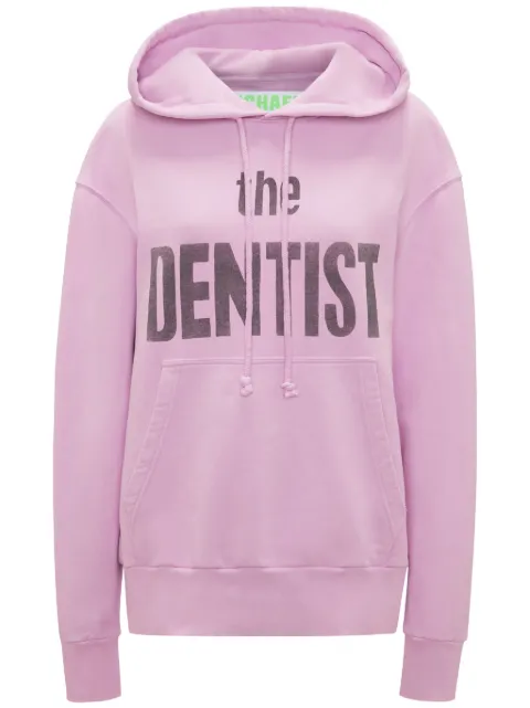 JW Anderson graphic-print cotton hoodie Purple JW0134PG1438748
