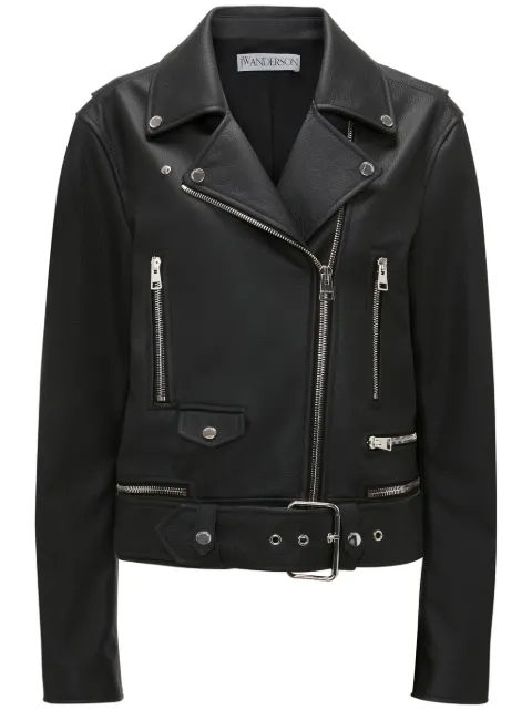 JW Anderson leather biker jacket Black LJ0023LT0079999