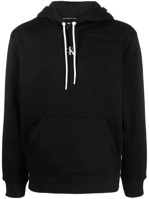Calvin Klein logo-print hoodie Black J30J323435