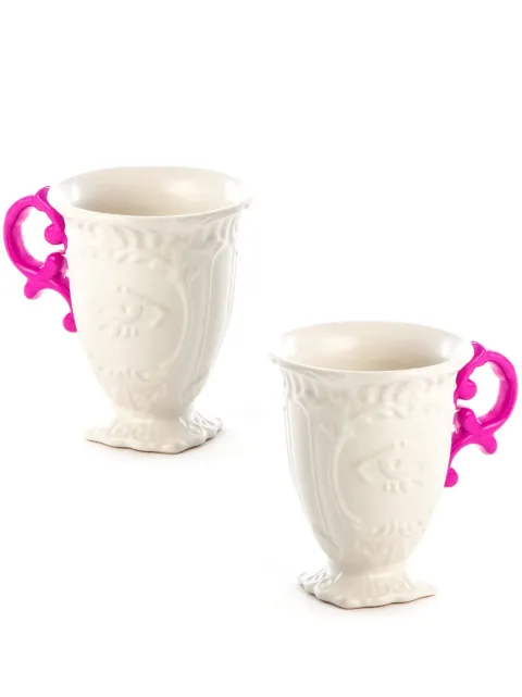 Seletti I-Wares porcelain mug (set of two) White 09855FUC