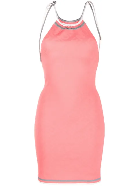FENDI halterneck knitted dress Pink FZDA98ANZE