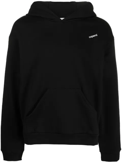 Coperni logo-print jersey hoodie Black COPJS15BIS523