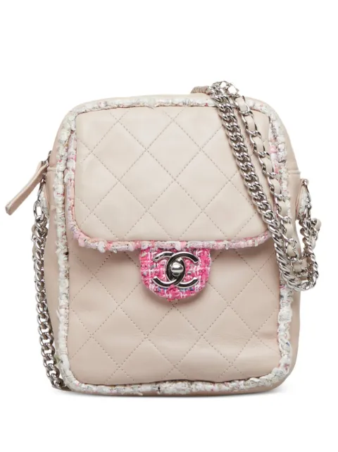 CHANEL Pre-Owned 2019 tweed trim crossbody bag Pink 7TKN2DLTE6KM40TY