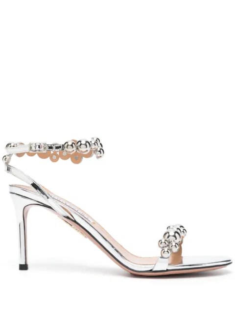 Aquazzura Bubbles open-toe sandals Metallic BLEMIDS0SSYCCCSILVER