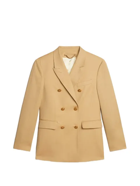 Golden Goose double-breasted virgin wool blazer Neutrals GWP00829P001267