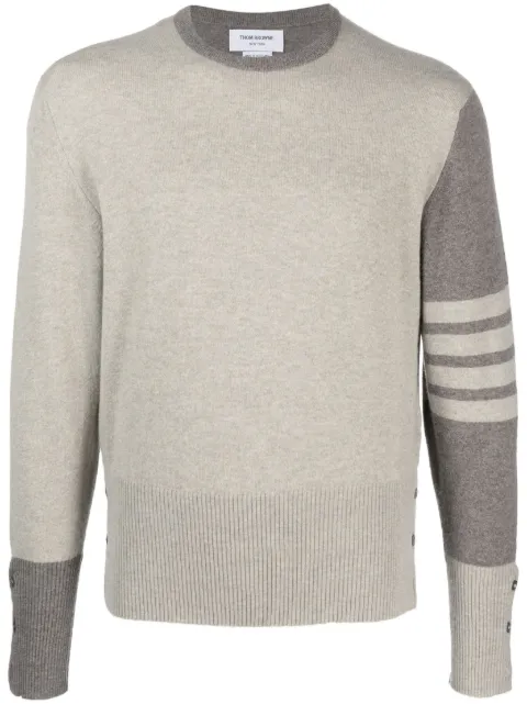 Thom Browne 4-Bar Stripe cashmere jumper Neutrals MKA001F00011