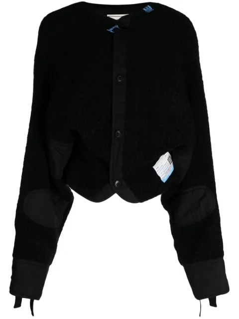 Maison MIHARA YASUHIRO Boa Liner cropped jacket Black B11BL561