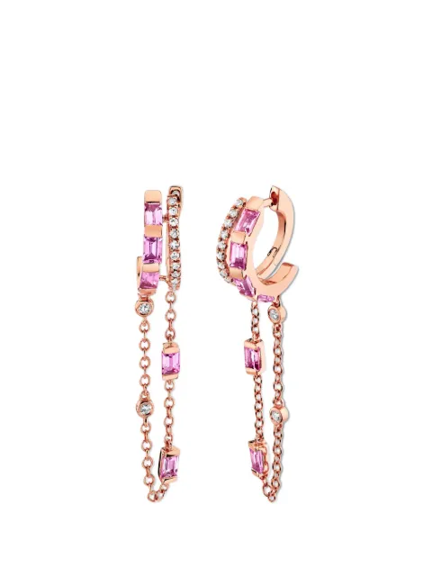 SHAY diamond and pink sapphire earings Pink SE306RG