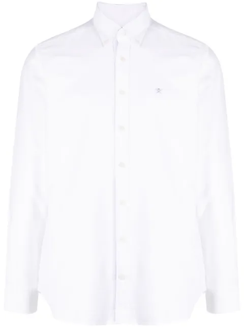 Hackett London long-sleeve cotton shirt White HM309361
