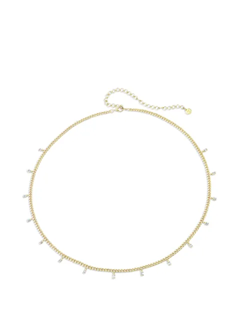 SHAY baguette drop baby link necklace Gold SBC1YG