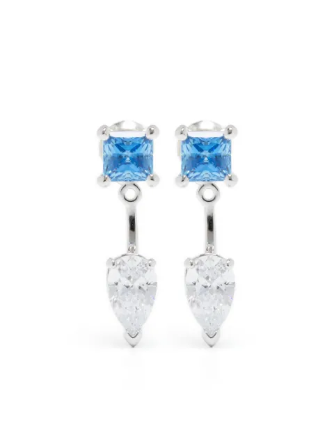 Swarovski Mesmera crystal-embellished drop earrings Blue 5665767