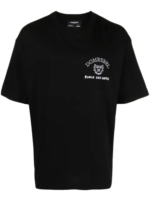 DOMREBEL graphic-print cotton T-shirt Black FRESHMAN