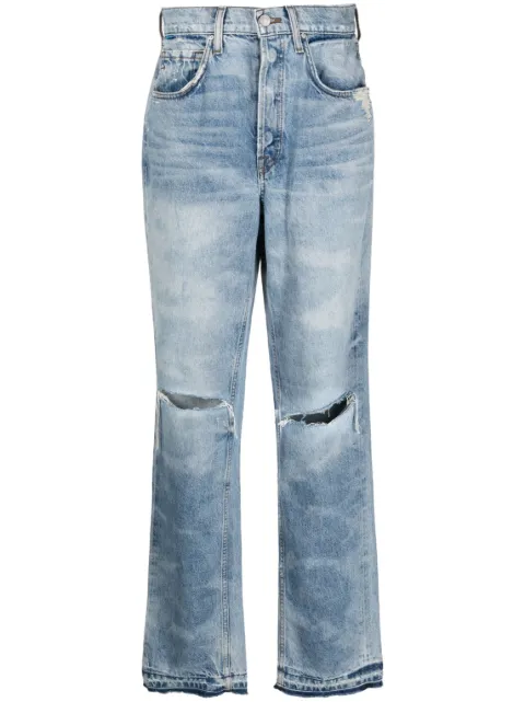 Cotton Citizen Kate straight-leg ripped jeans Blue W4293146KATE