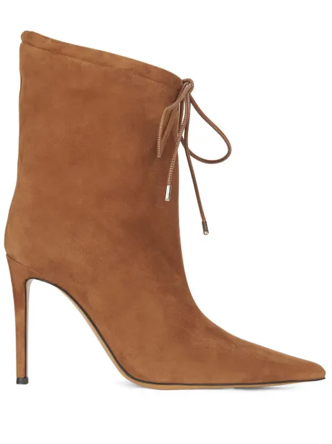 Alexandre Vauthier pointed-toe suede ankle boots Neutrals AVI1701001