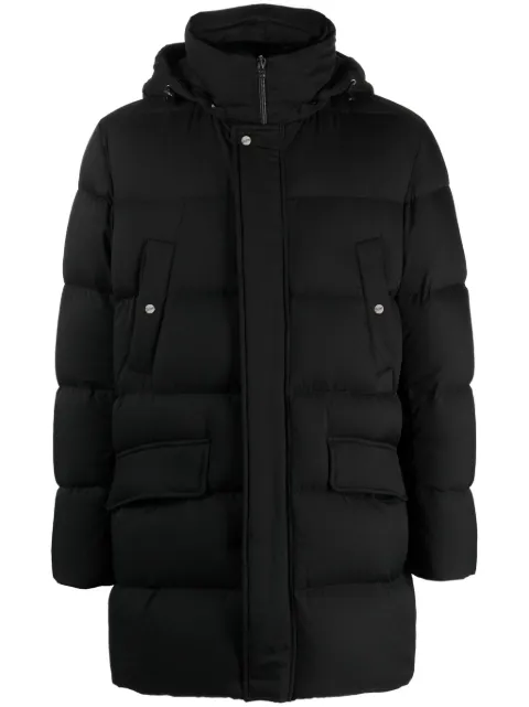 Herno Arandelle detachable-hood coat Black PI001078U12414