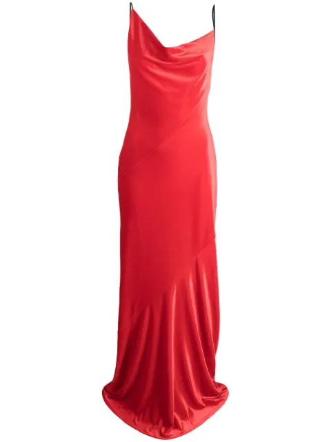 Philosophy Di Lorenzo Serafini cowl-neck draped maxi dress Red A04635728