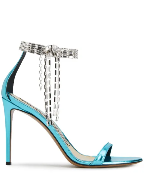 Alexandre Vauthier 105mm crystal-embellished sandals Blue AVI1021004
