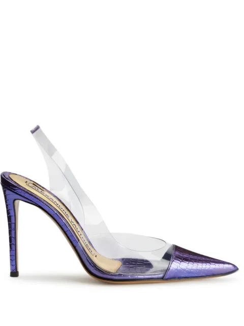 Alexandre Vauthier metallic-finish pumps Blue AVI1503005