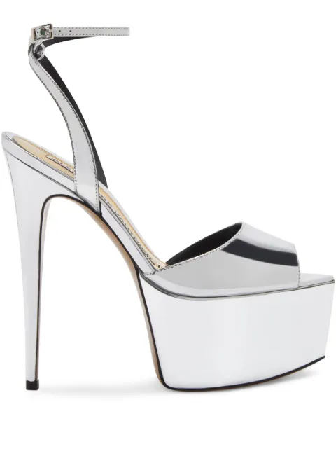Alexandre Vauthier Shooting open-toe sandals Silver AVE3001002