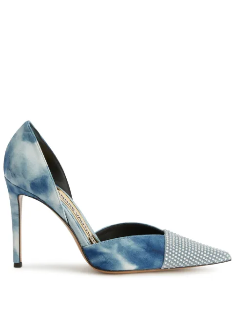 Alexandre Vauthier tie-dye pattern 105mm pumps Blue AVI2601004