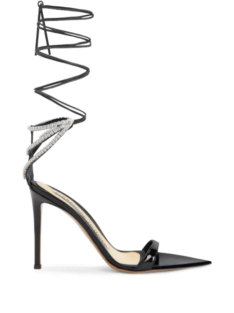 Alexandre Vauthier 111 rhinestone-embellished sandals Black AVE3002002