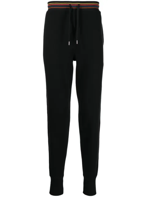 Paul Smith stripe-trim track pants Black M1A373MAU807