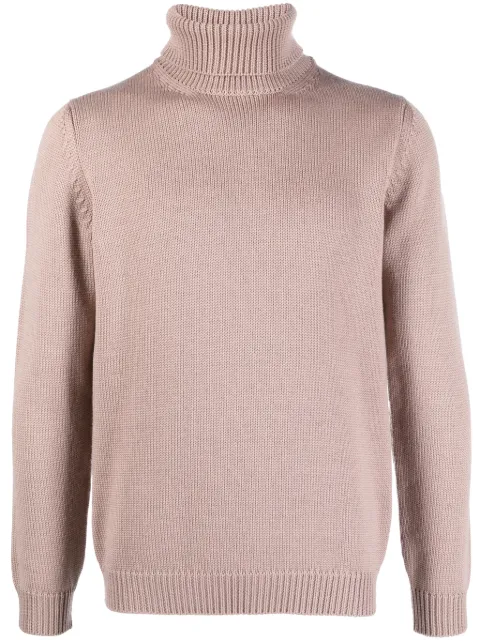 Nuur roll-neck merino wool jumper Pink RP02003