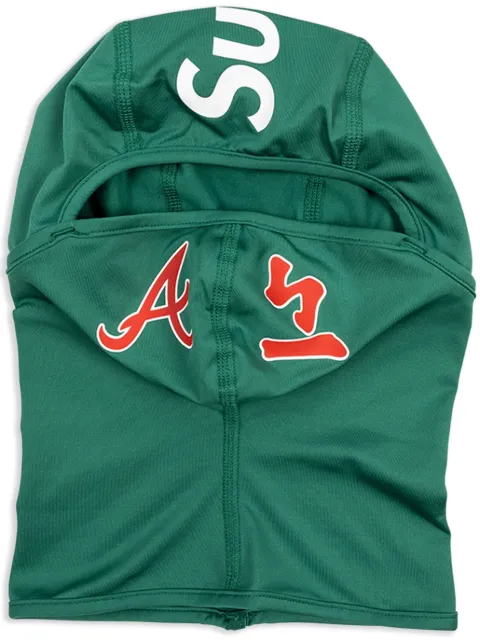 Supreme x MLB Kanji Teams Atlanta Braves "Light Pine" lightweight balaclava Green SU23232